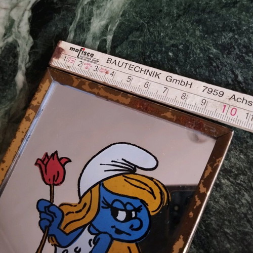 Vintage καθρεφτάκι με τη Στρουμφίτα δεκαετίας 80' σαν καινούργιο