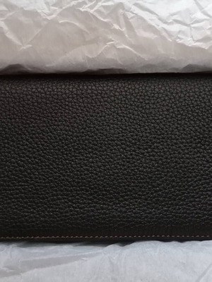 Alfred Dunhill портмоне ново, естествена кожа в черно със златисто лого