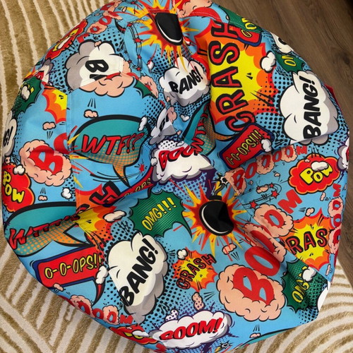 Barbaron pop art beanbag pouf like new