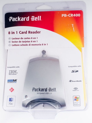 Packard Bell PB-CR400 8-in-1 External Multi-Card Reader New