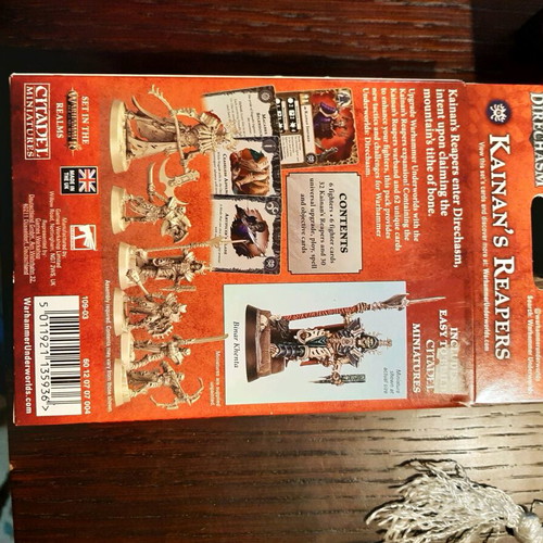 Kainan's Reapers like new with cards and miniatures in frames