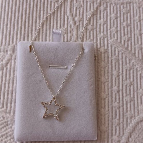 Star necklace silver like new