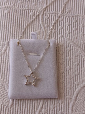 Star necklace silver like new