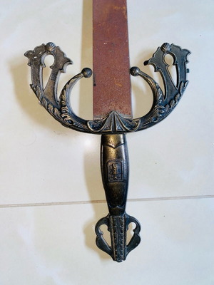 Decorative sword, 112 cm, rusty
