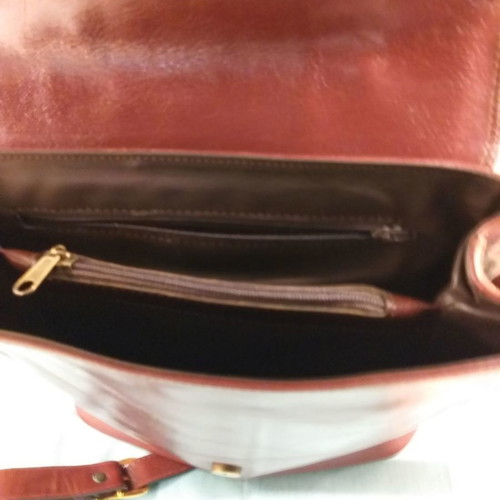 Leather saddle bag used