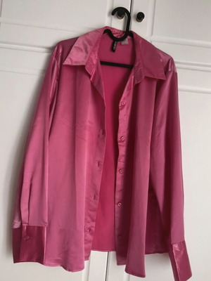 Fuchsia satin shirt H&M new, comfortable casual