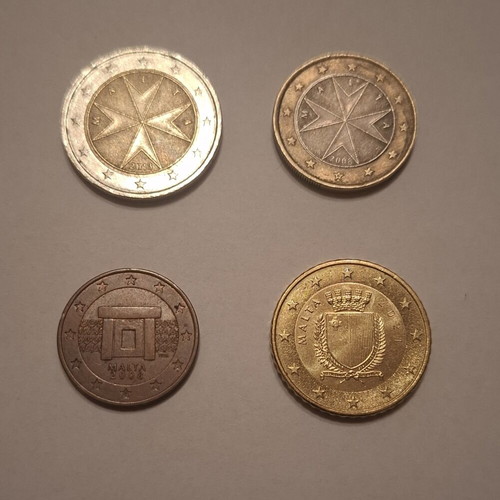 Malta Euro Coins set like new, 4 different designs