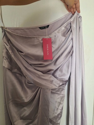 Shein formal dress new, long, gray and purple, size XL