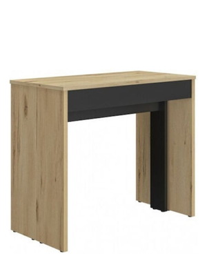Trust Helvezia ξύλινη κονσόλα σε δρυ και μαύρο, 165 x 45 x 91 εκ.