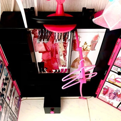 Barbie Wardrobe 2011/2012 like new with lamp