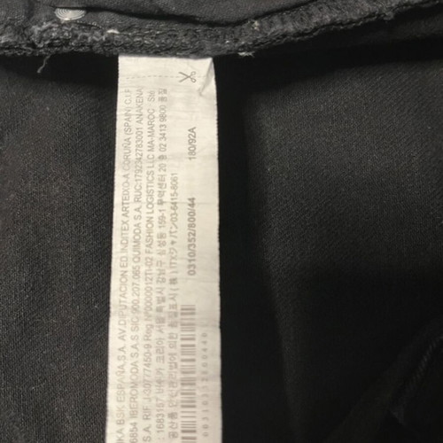 Bershka denim ripped black jeans size 44 like new