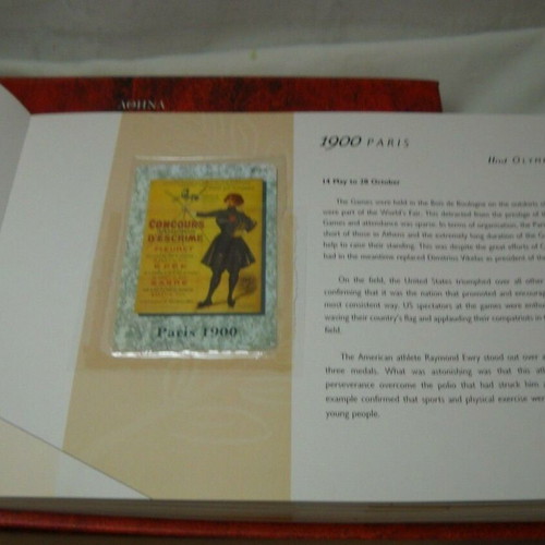 Olympic Games 1896-2004 album new with telephone cards and DVD
