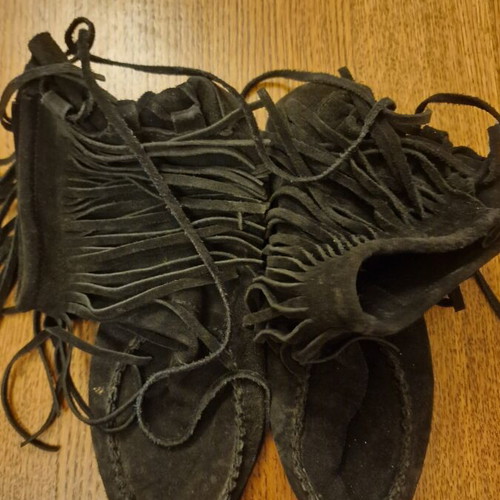Zara leather ankle boots used, size 38, black