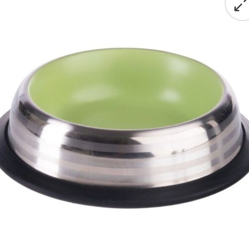Color Splash Stainless Steel Food Bowl New