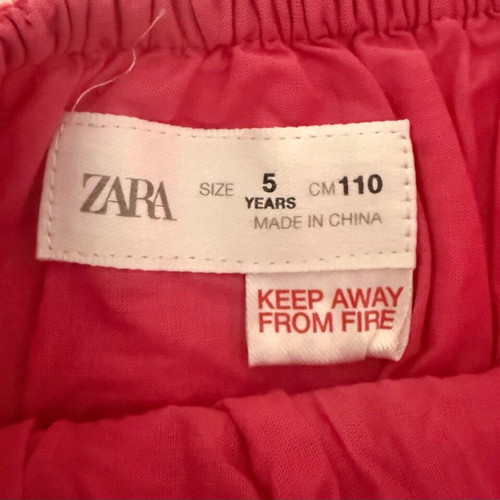 Zara girls dress size 5 years like new, colorful, 110 cm