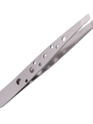 Professional eyebrow tweezers with holes made of stainless steel new