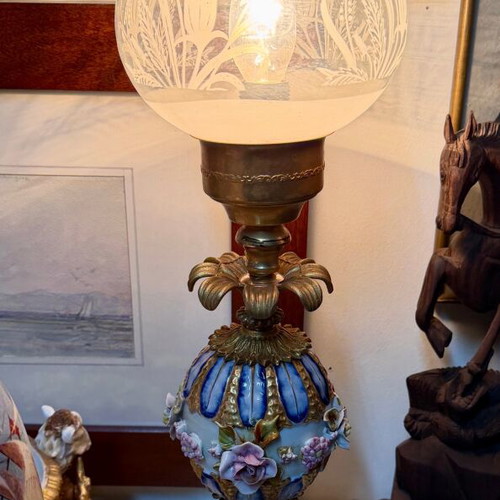 Sevres lamp used like new, height 53cm