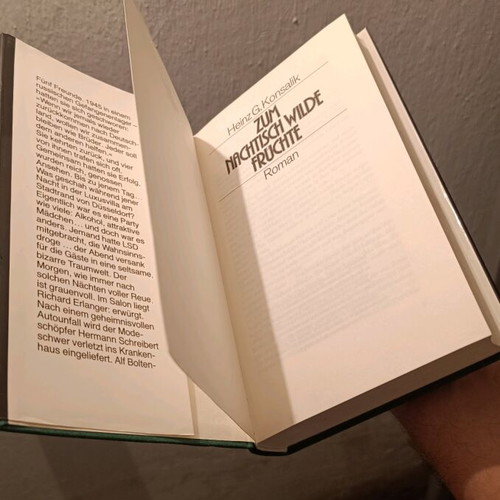German book Zum Nachtisch Wilde Fruchte Roman used