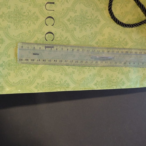 Gucci paper bag medium used condition