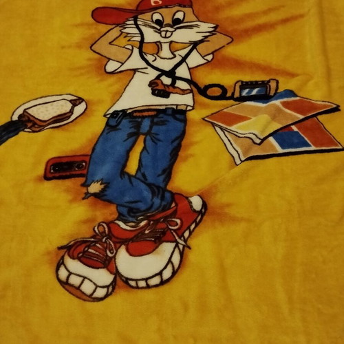 Vintage Looney Tunes Bugs Bunny Blanket like new, 2.10 x 1.60 m