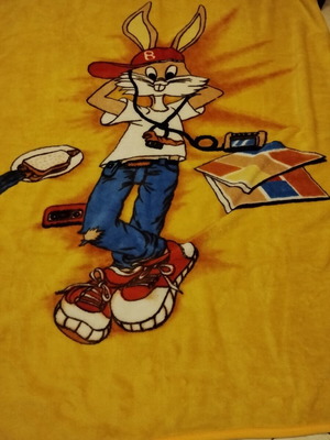 Vintage Looney Tunes Bugs Bunny Blanket like new, 2.10 x 1.60 m