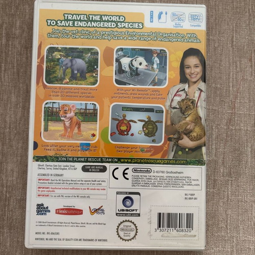 Planet Rescue Wildlife Vet Nintendo Wii used complete