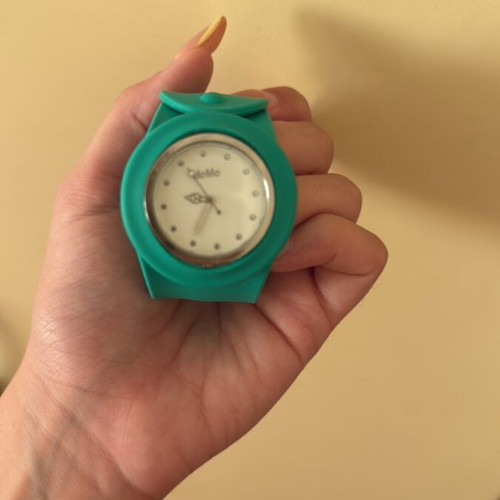 Momo wristwatch new, turquoise with playful strap