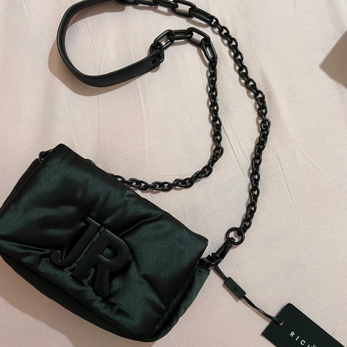 John Richmond crossbody bag new, black with JR logo