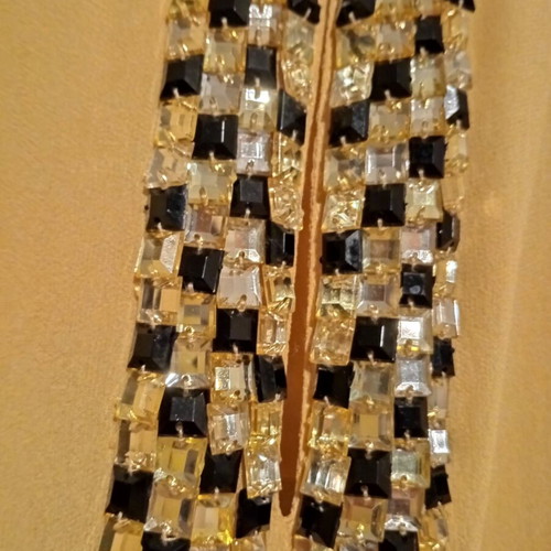 Pennyblack silk tank top mustard color size GB/10 new with strass