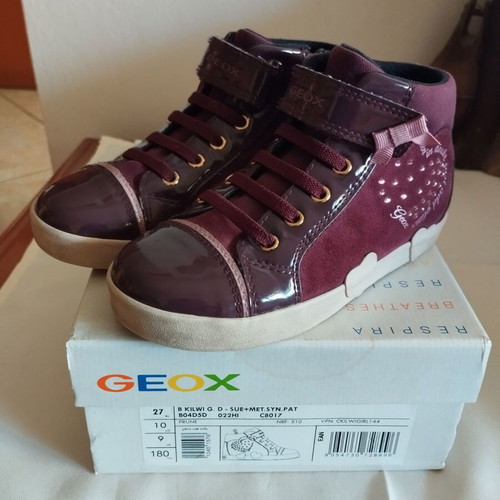 Geox Respira boots size 27 like new, grenadine-burgundy