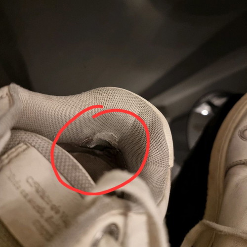 Off-white sneakers used, size 40, white