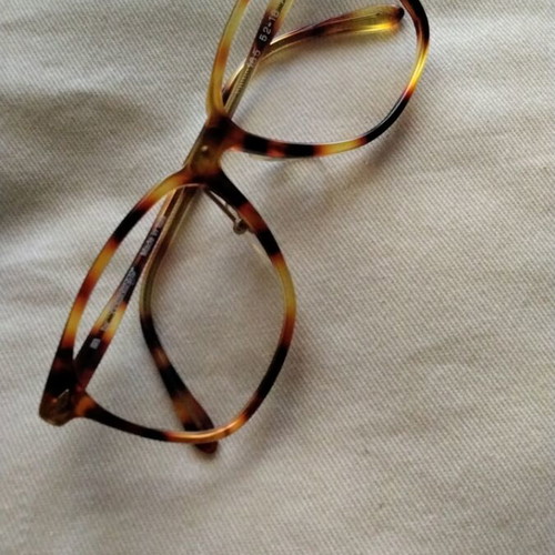 Vintage tortoiseshell square optical frame like new, Italian