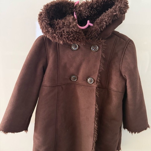 Gap Sheepskin Coat Dark Brown for Girls 4 Years Like New