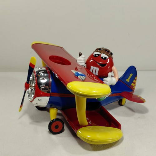 M&M's airplane plastic figure used, large