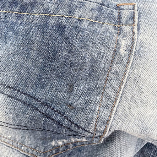 Pull & Bear Jean pant used with rips, blue, EUR 44