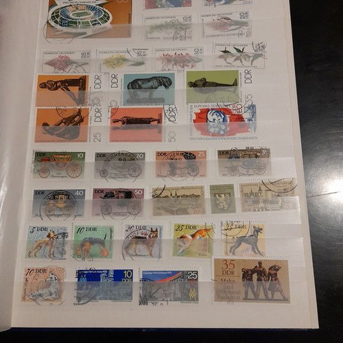 DDR East Germany stamp collection like new, A4 album with 16 pages