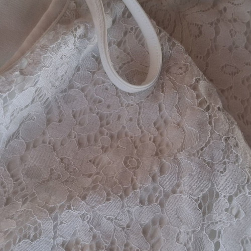 White lace blouse with lining, size XXXL / 46 / 18