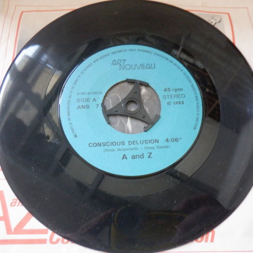 A and Z Conscious Delusion vinyl 45 rpm used, Greek rock