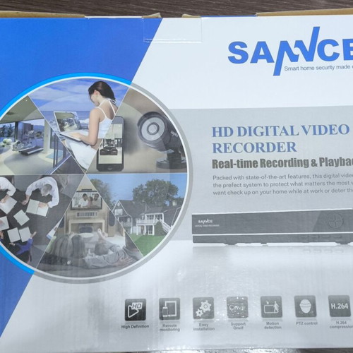 SANNCE security camera system DVR 8CH with 1TB HDD and 4 cameras new