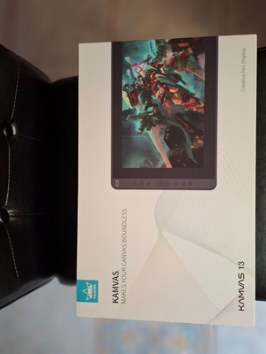 Huion Kamvas 13 digitizer with stand and glove like new