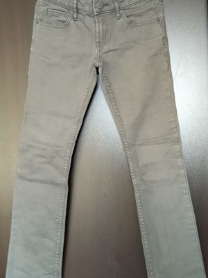 Girls' jeans like new, pack of 3, gray and blue, 152 cm