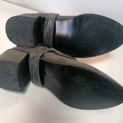 KG Kurt Geiger leather ankle boots used, gray, size 39