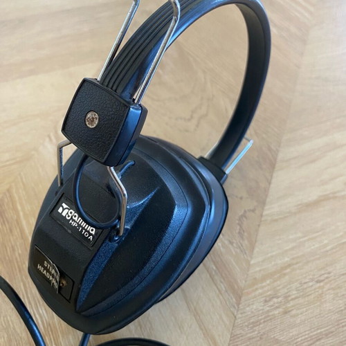 Gamma HP 110A headphones used, vintage from 1970, wired