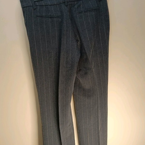 Positive Grey Pantsuit Set with Thin Stripe Like New