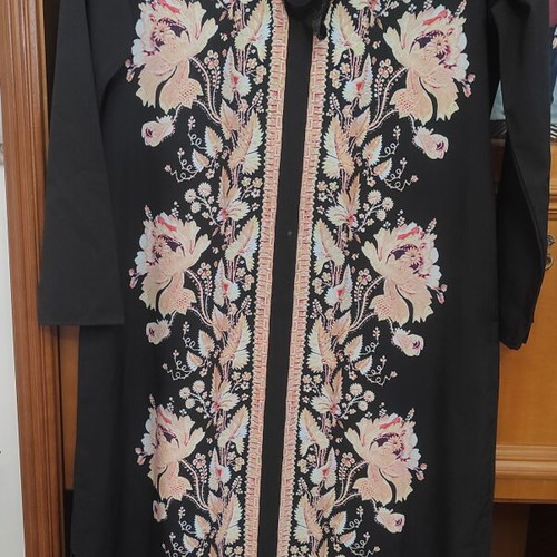 Dresses used, pack of two, black with salmon kimono and short floral