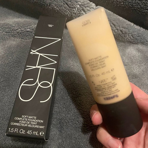 NARS Soft Matte Foundation used, shade Light 3 Gobi