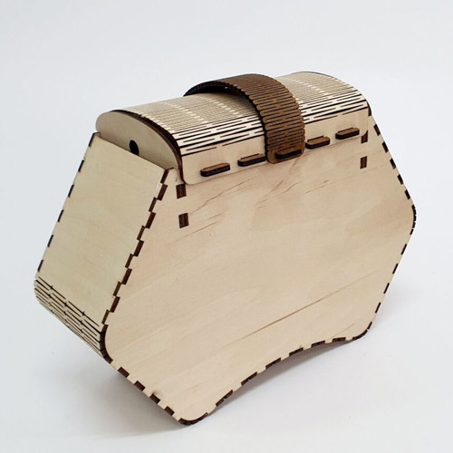 Wooden crossbody bag new with customizable engraving