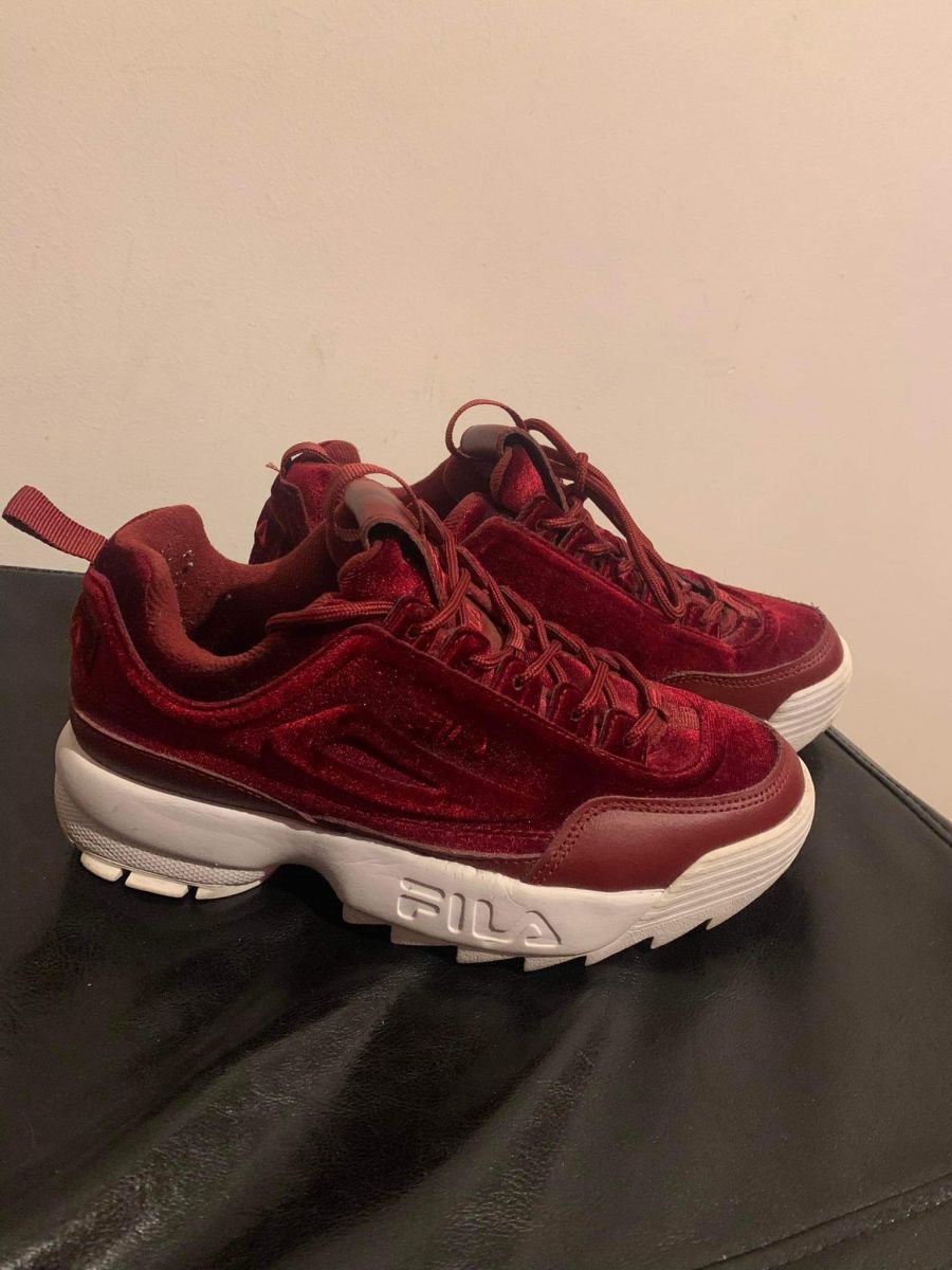 Fila bordeaux clearance velour