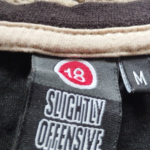 Slightly Offensive/18 T Shirt M Used Black Cotton