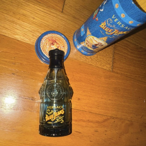 Versace BlueJeans perfume bottle empty 75 ml